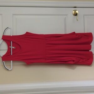 Pieces by Kensie Women's short pullover Tank Dress in Orange, size small